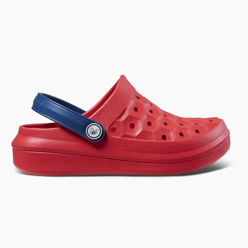 Kids Varsity Clog Solid Tomato/Navy