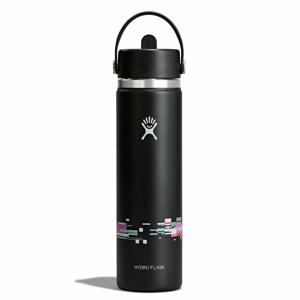 Glitch Collection - 24 oz Bottle with Flex Straw Cap - Glitch Black Limited Edition