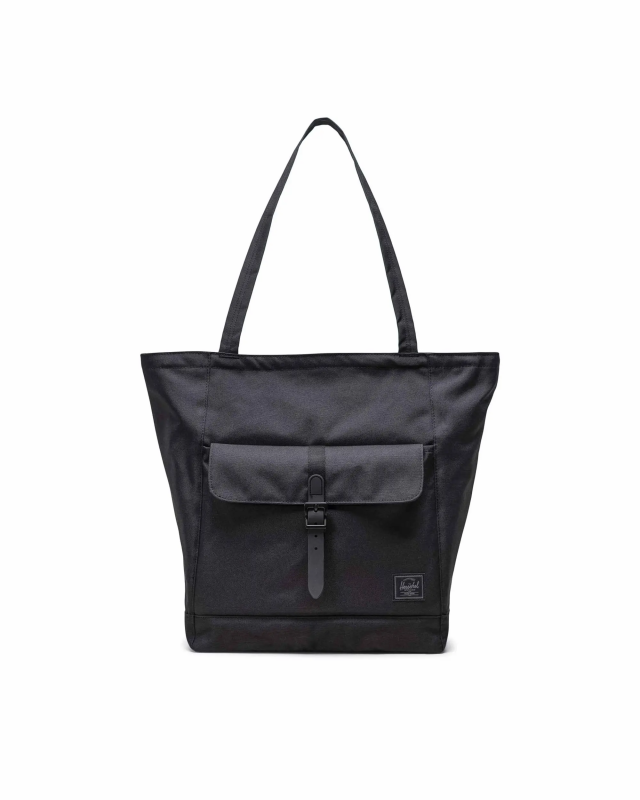 -RETREAT TOTE BLACK TONAL