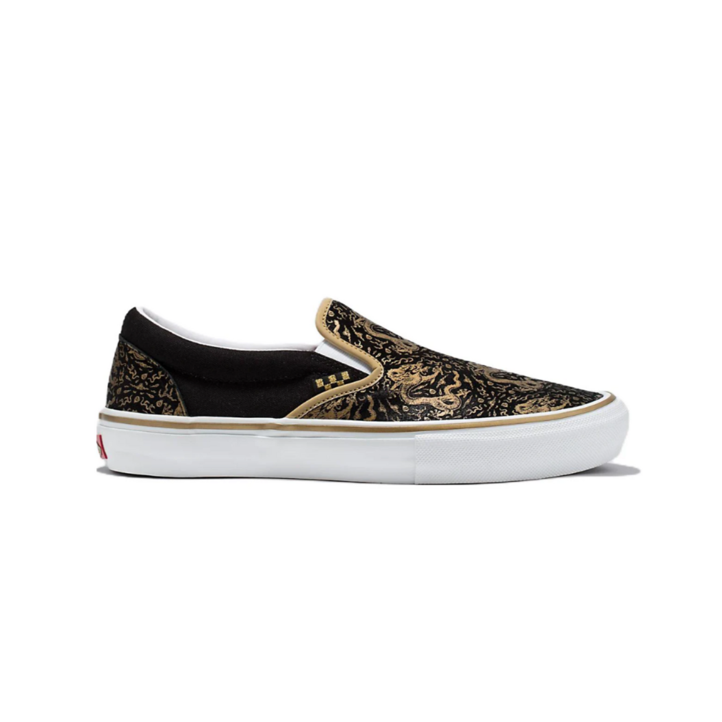 Skate Slip On - Black.Gold