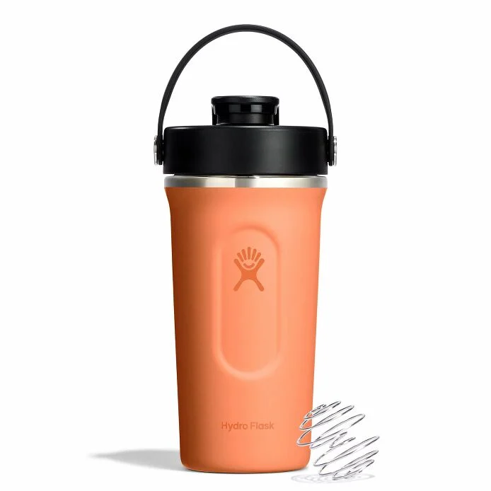 24 oz Insulated Shaker Bottle-Nectar Orange