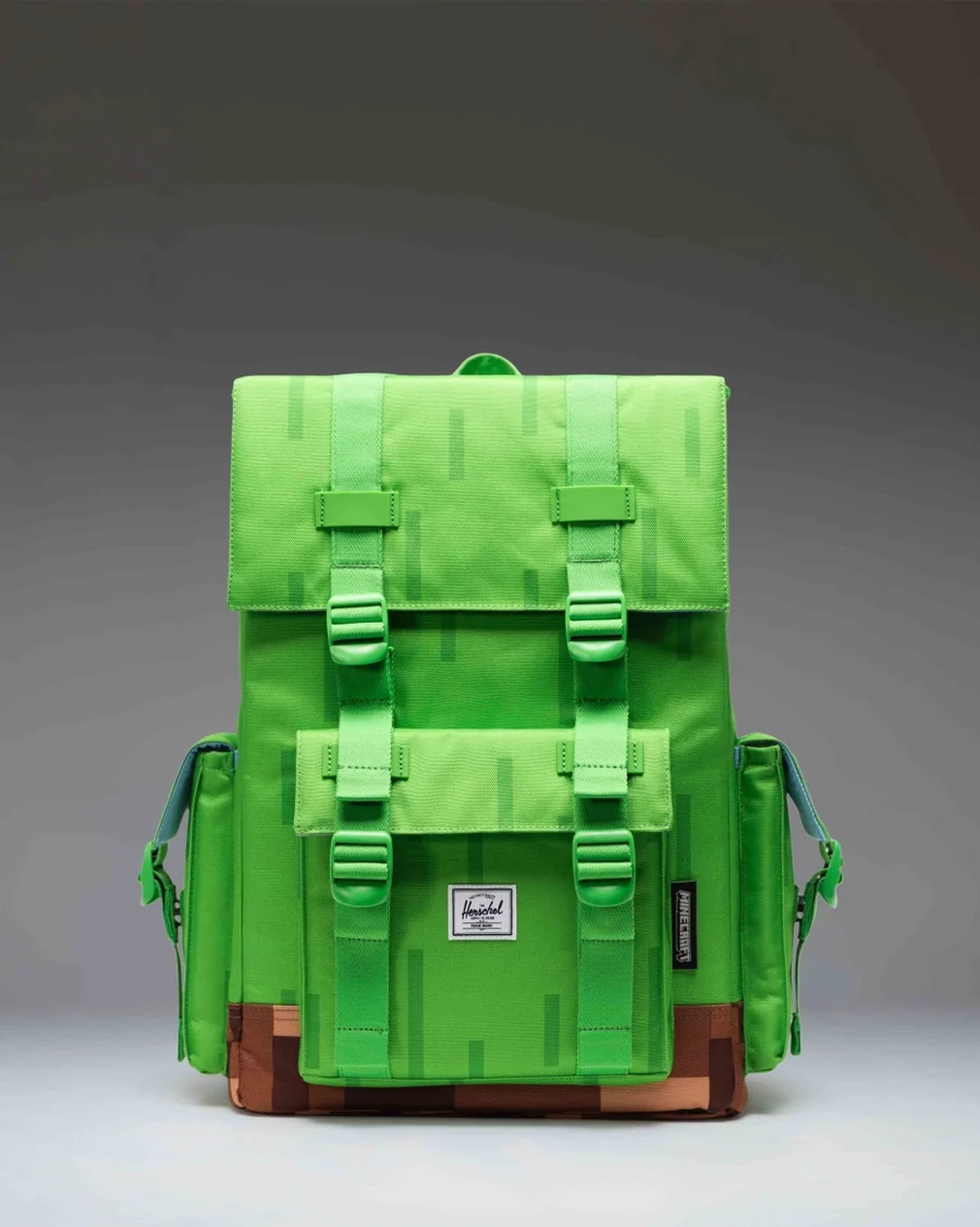 Minecraft Herschel Little America™ Cube Backpack  29L GRASS BLOCK
