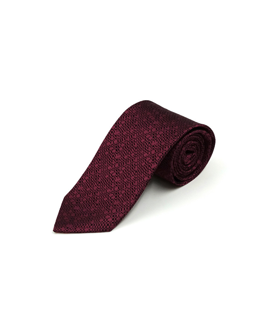 7.5 cm Diagonal Grid Jacquard Tie