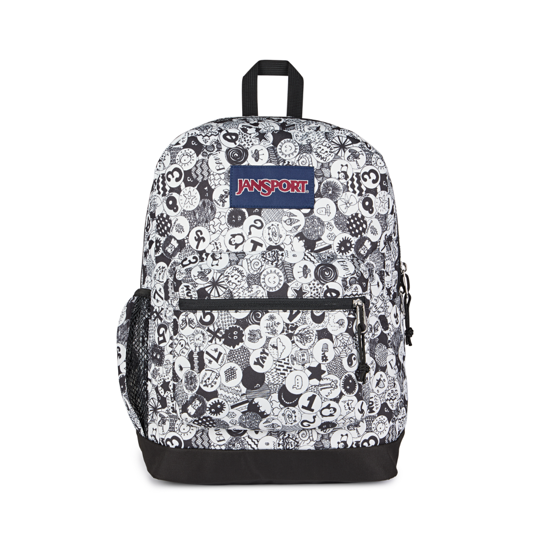 JanSport CROSS TOWN PLUS - BLACK/WHITE/ GRY