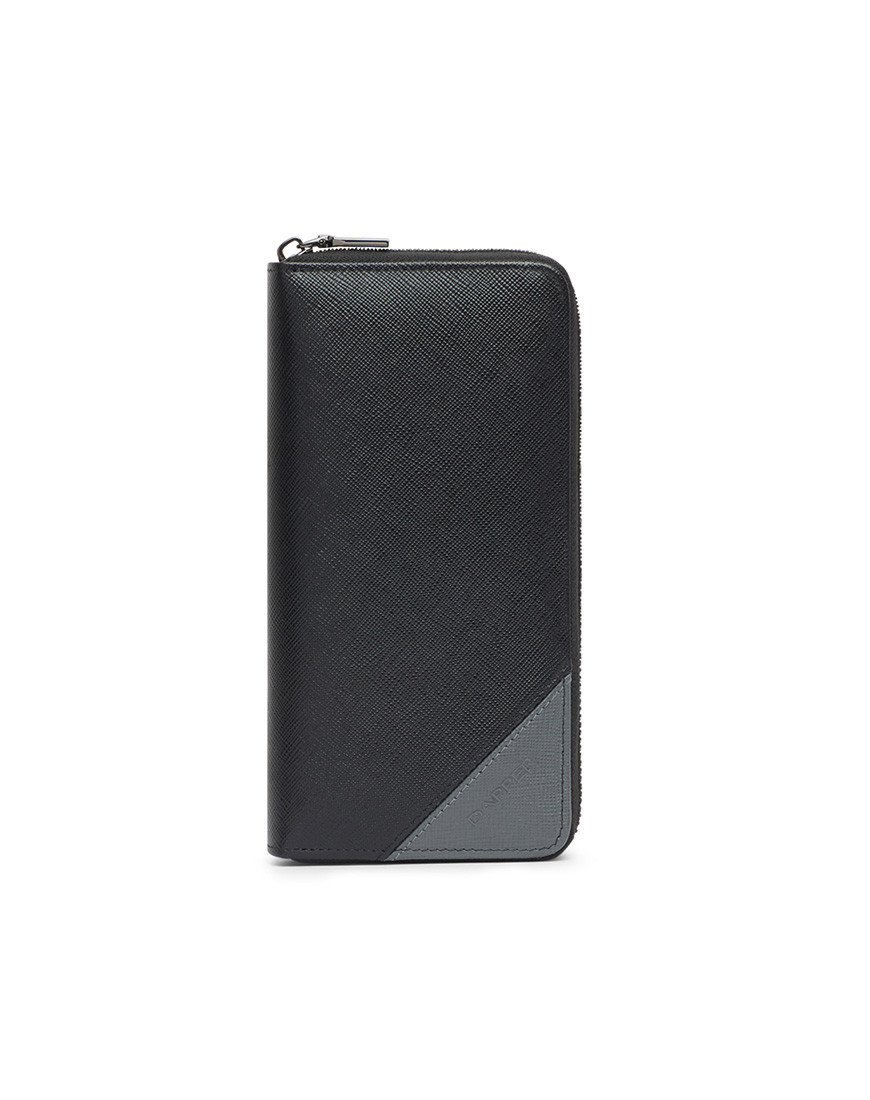 Two-Tone Accordion Long Wallet