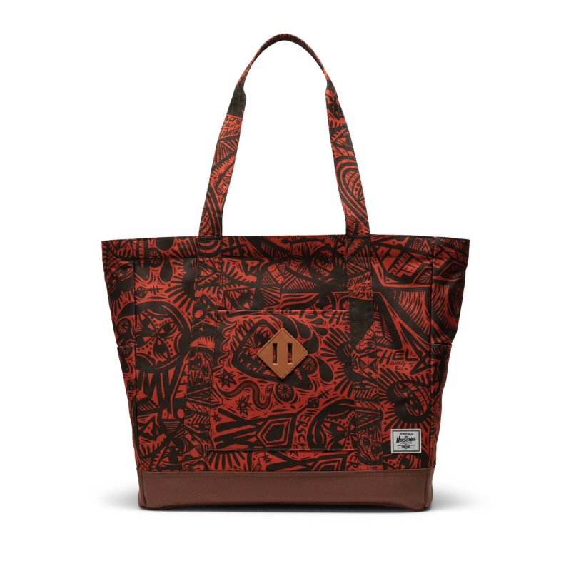 THOMAS CAMPBELL HERITAGE TOTE TC FOREST NIGHT/SADDLE BROWN
