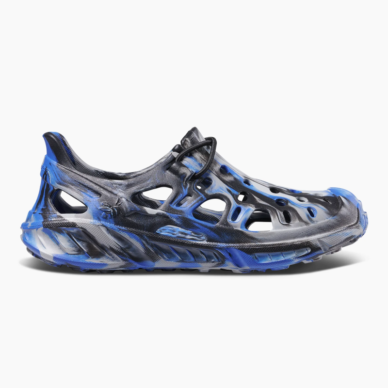 Kids Trekking Shoe Marbled Blue and Grey