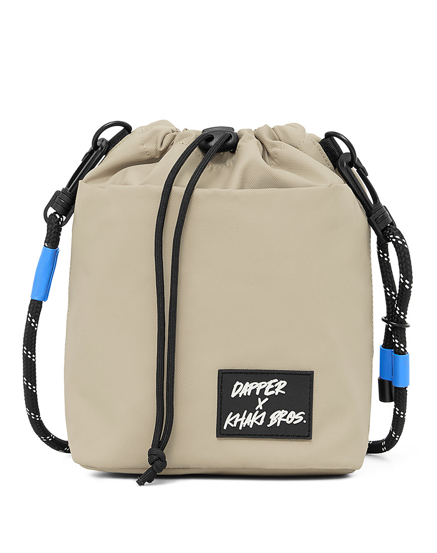Dapper X Khaki Bros. Bucket Bag – Khaki