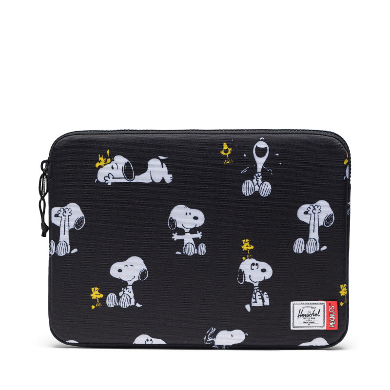 HERSCHEL PEANUTS ANCHOR SLEEVE SNPY&WDSTCK BK ( limited Edition )