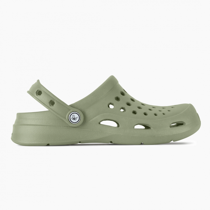 Adult's Active Clog Solid Dusty Olive