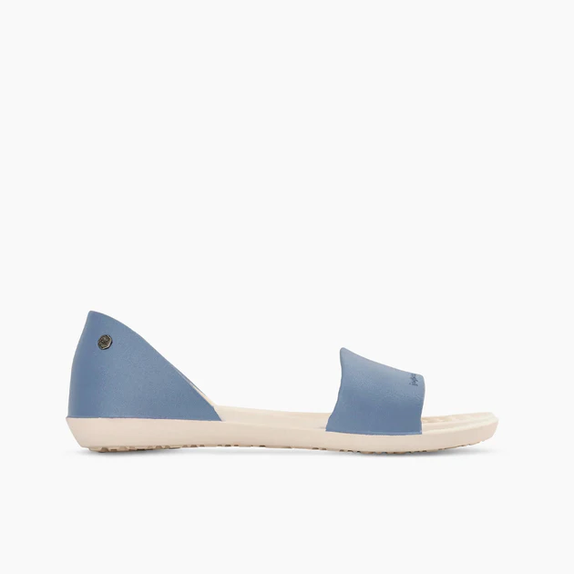Women's Friday Flat Two-Tone Dusty Blue/Bone