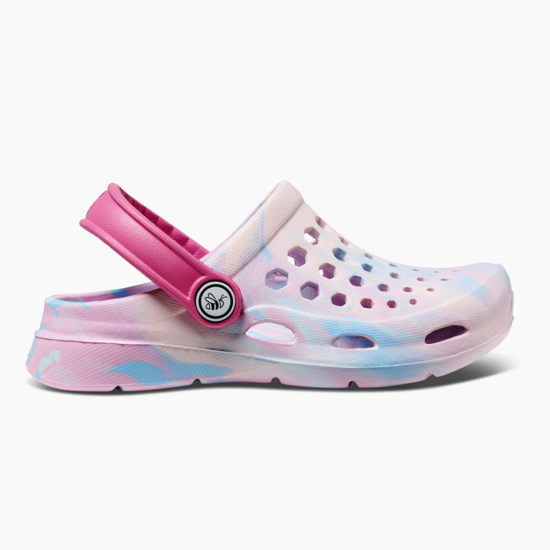 Kids Active Clog Marbled Pastel/Candy Pink