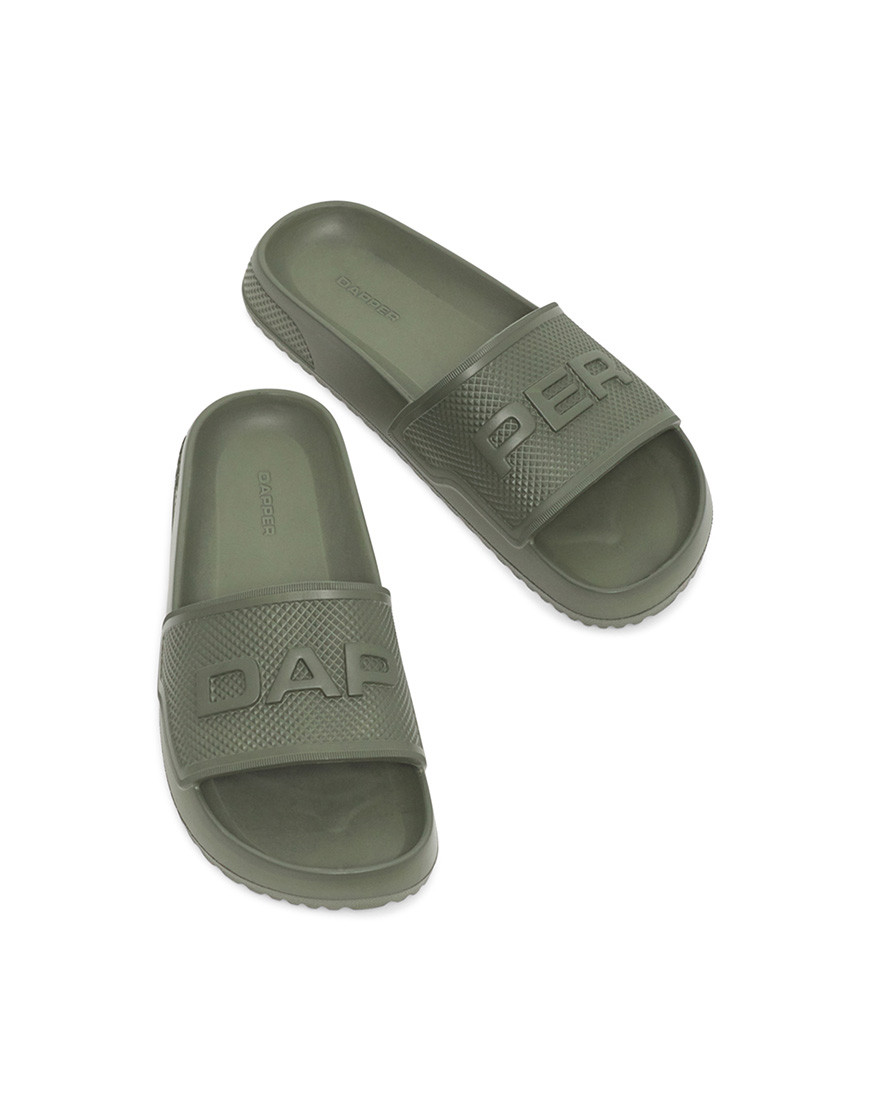 Iconic Comfort Pool Slide Sandals – Olive Green