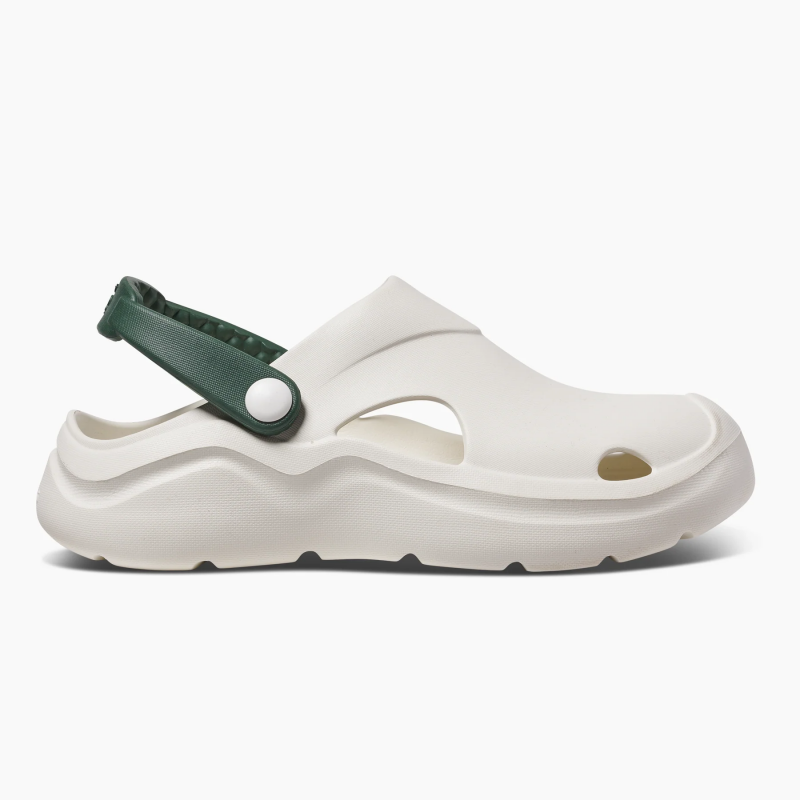 Women's Studio Clog Solid Bone/Dark Green