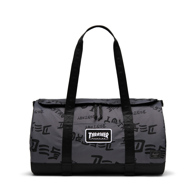 Herschel x Thrasher - Nylon Heritage Skate Duffle 40L - ASPHALT/BLACK DESTROY