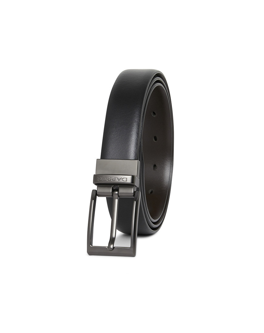 Modern Matte Pin Buckle Reversible Belt